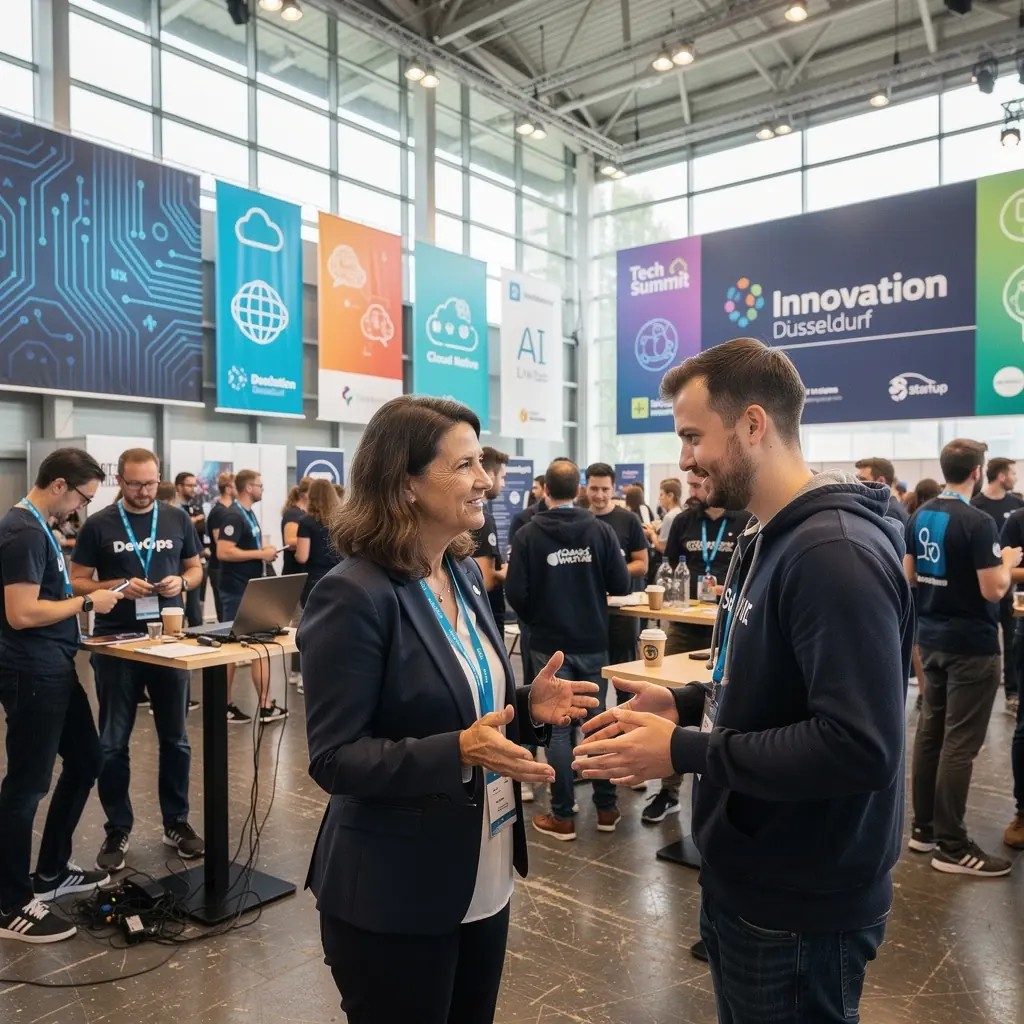 Ein Diagramm, das die Struktur von Diskussionen über technische Themen visualisiert.